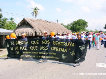 Foto 1 Mujeres contra la guerra en Bajo Cauca Crédito Ruta Pacífica de Antioquia