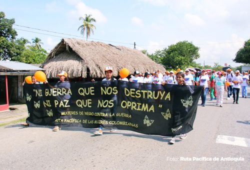 Foto 1 Mujeres contra la guerra en Bajo Cauca Crédito Ruta Pacífica de Antioquia